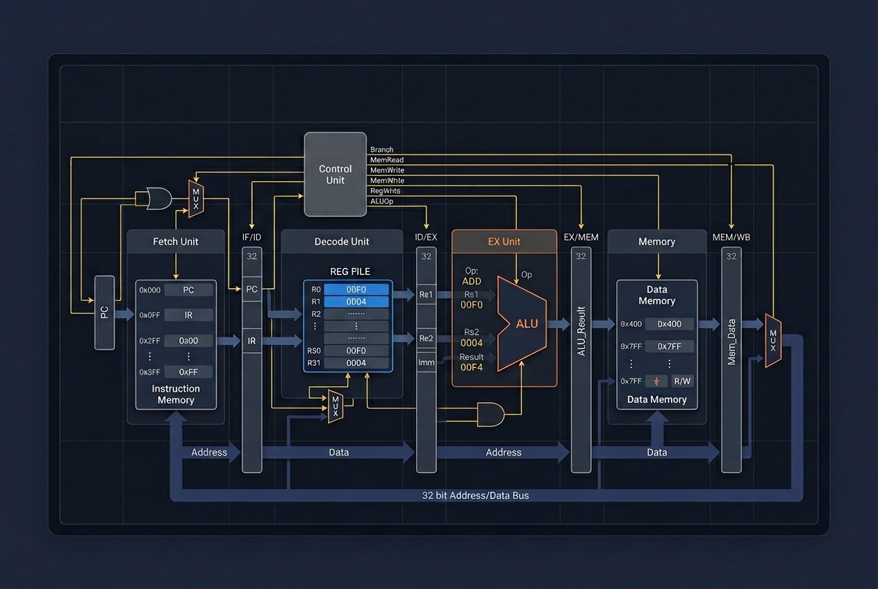 Minimalist spacecraft simulator architecture